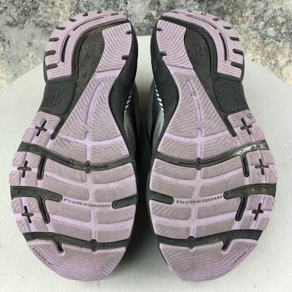 Brooks Women's Size 8 WIDE Adrenaline GTS 23 Grey Lace-Up Running Shoes 1203811 - Picture 13 of 16